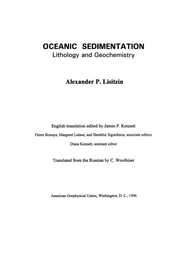 Oceanic Sedimentation: Lithology and Geochemistry